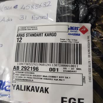 Aras Kargo Kargo Paketi Adrese Teslim .
