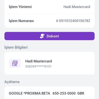 Hadi Hesabımdan Para Çekildi Google Proxima Beta Tarafından