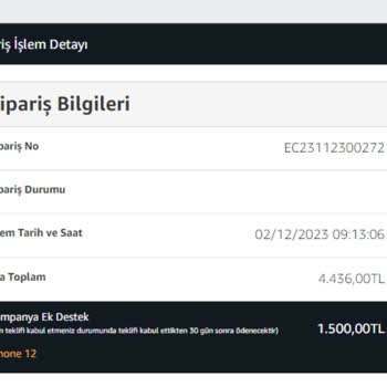 EasyCep Amazon Kampanyasındaki Ek Destek Ödemesini Yapmıyor