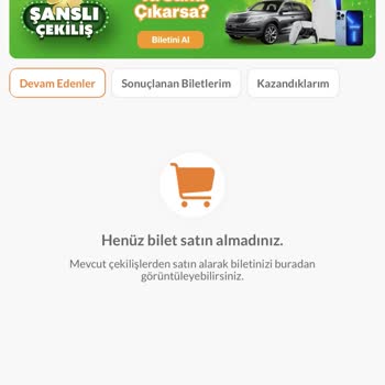 Trendyol Bilet Gözükmüyor Şanslı Çekiliş