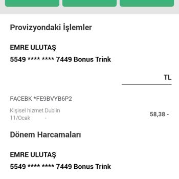 Facebook Kredi Kartımdan Facebook Para Çekti