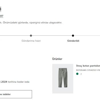 Mango Ürün İade Edemiyorum