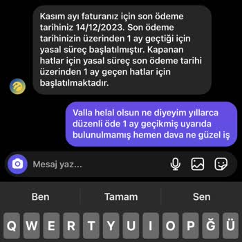 Kktcell'in Hiçbir Uyarıda Bulunmadan Dava Açması