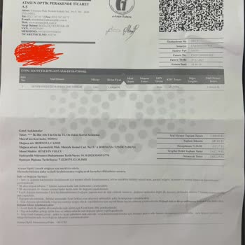 Atasun Optik Bornova'daki Gözlük Mağazasında Yaşanan Fatura Ve Kayıt Sorunu