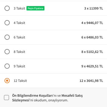 Trendyol Peşin Fiyatına 12 Taksit Diyor Ama 3 Taksit Oluyor