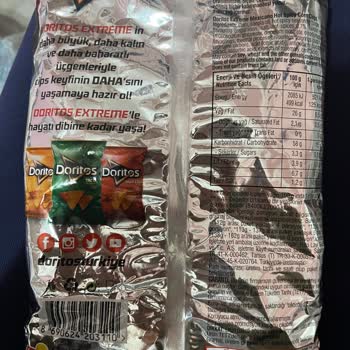 Doritos Extreme Paketin Hiçbir Yerinde Son Kullanma Tarihi Yazmıyor