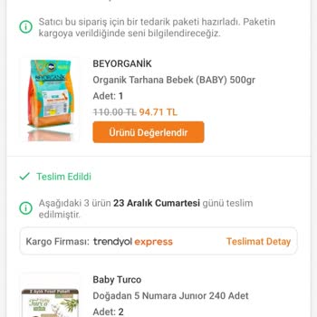Trendyol Eksik Ürün Gönderilmesi