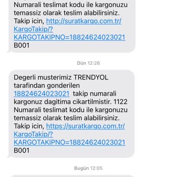 Sürat Kargo Paketimi Teslim Etmedi Ettim Diye Bilgi Mesajı Gönderdi