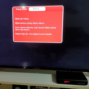 Digiturk Kart Hatası Yayın Göstermiyor