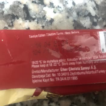 Ülker Markalı Çikolatada Kalite Sorunu