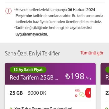 Vodafone Fatura Artışı İtirazı
