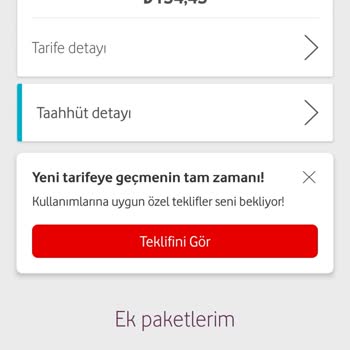 Vodafone Fatura Artışı İtirazı
