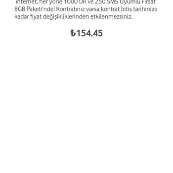Vodafone Fatura Artışı İtirazı