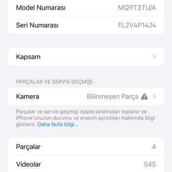 Apple Kamera Değişim Uyarısı