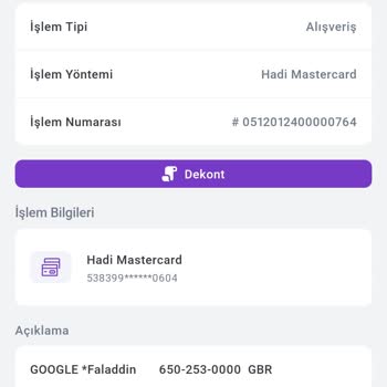 Faladdin, İznim Olmadan Hesabımdan Para Çekti
