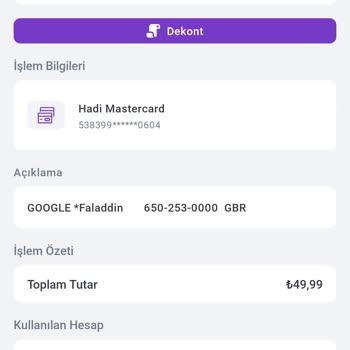 Faladdin, İznim Olmadan Hesabımdan Para Çekti
