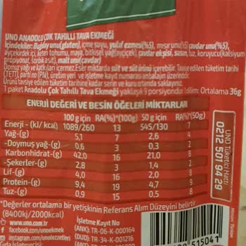 Uno Ekmek İçinden Taş Çıktı!
