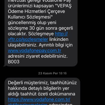 Vodafone Yanlış Tarife Veriyor