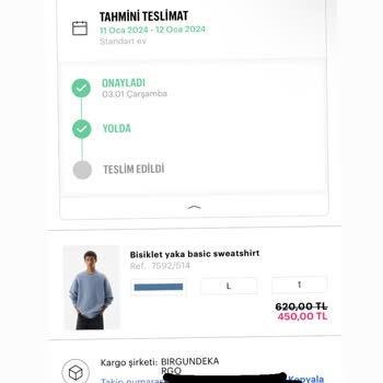 Bir Günde Kargo İsimli Kargo Firması Ürünümü Getirmiyor