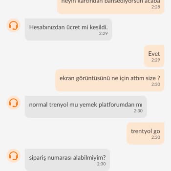 Trendyol GO Sipariş Sorunu Ve İade Beklentisi