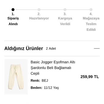 Koton Online Sipariş Hazırlanıyor