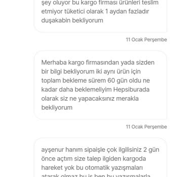 Hepsiburada Geciken Duşakabin Ve İletişim Sorunu