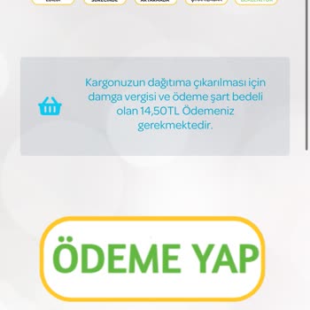 PTT Kargo Ürün Para İstiyor