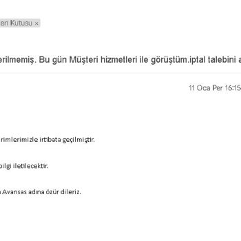 Avansas Olmayan Ürünün Siparişi Neden Alınır
