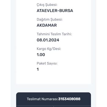 Trendyol, Tinybabyconcept, Aras Kargo'dan Şikayetçiyim