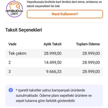 Hepsiburada Limitle Ürün Alma Sorunu