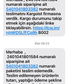 LCW Ve Kargoist Şikayeti