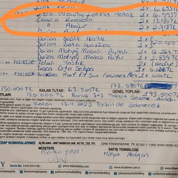 Yataş Enza Home Mudanya Yolu İade Ürün Sonrası Yapılan Eksik Para Ödemesi