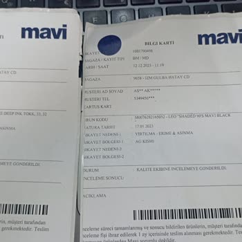 Mavi Jeans Yetkililerine