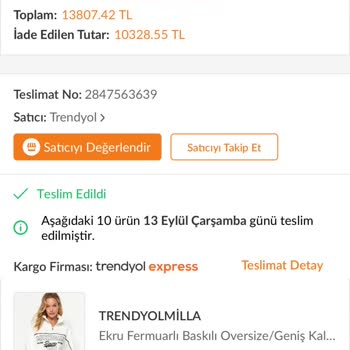 Trendyol Para İademi Yapmıyor Çözüm Bulmuyor Oyalıyor Sadece