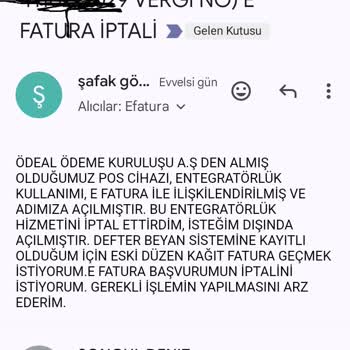 Ödeal Beni E Faturaya Geçirmiş