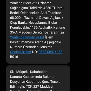 Hintelhb (SMS) Şikayetim Var