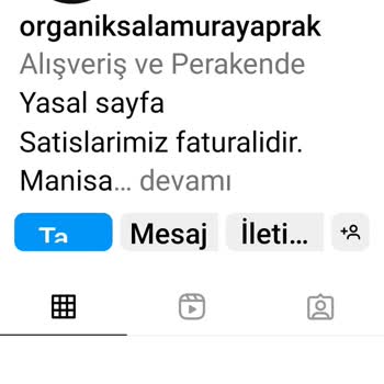 Organiksalamurayaprak (Instagram) Bozuk Ürün Satışı Ve İletişim Problemi
