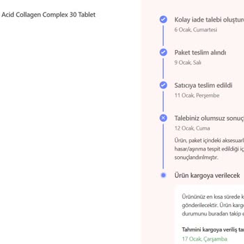 Bidoluvitamin.com Bidoluvitamin Yalan Beyanla Hepsiburada İade Reddi