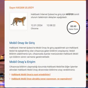 Halkbank Mobil Onay Yerine SMS İstiyorum