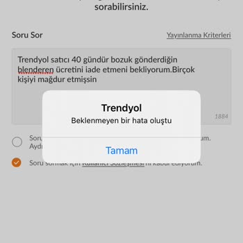 Trendyol'da Satıcı Sorunları Ve Yorum Silme Şikayetleri