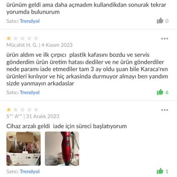 Trendyol'da Satıcı Sorunları Ve Yorum Silme Şikayetleri