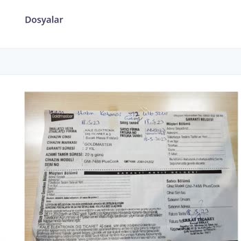 Goldmaster Arıza Pişmanlık 1 Ay Oldu