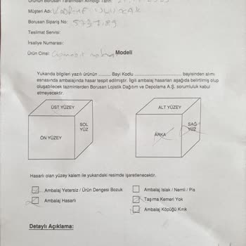 Kırmızı Elma Hasarlı Ürün Gönderip Ürün Değişimi Yapmıyor