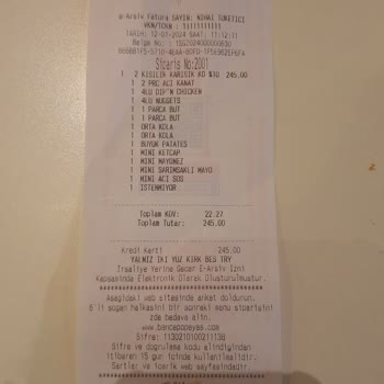 Popeyes Yanlış Menü :/