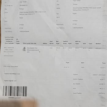 Mazi Butik Kalitesiz Ürün Gönderimi