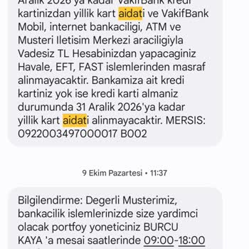 VakıfBank SMS E Rağmen İnkar