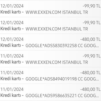 Google Habersiz Para Çekimi