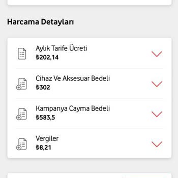 Vodafone Güncel Fatura