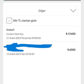 Vizyon Elektronik Para Olmayan Abonelik Ücreti Kesintisi