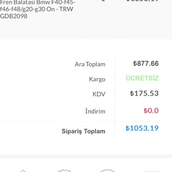 Heryedek.comdan Sipariş Verilen Balata Gönderilmedi